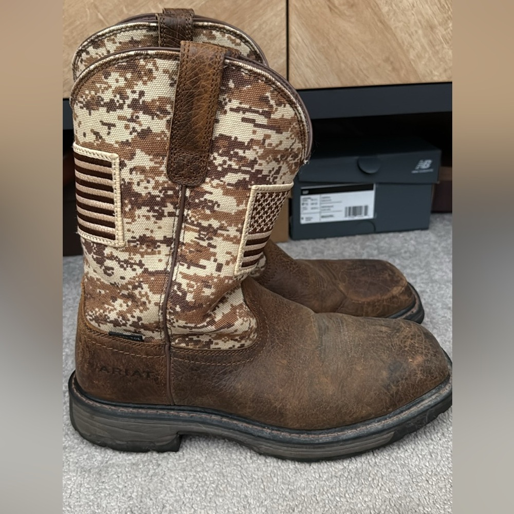 Ariat work boots.